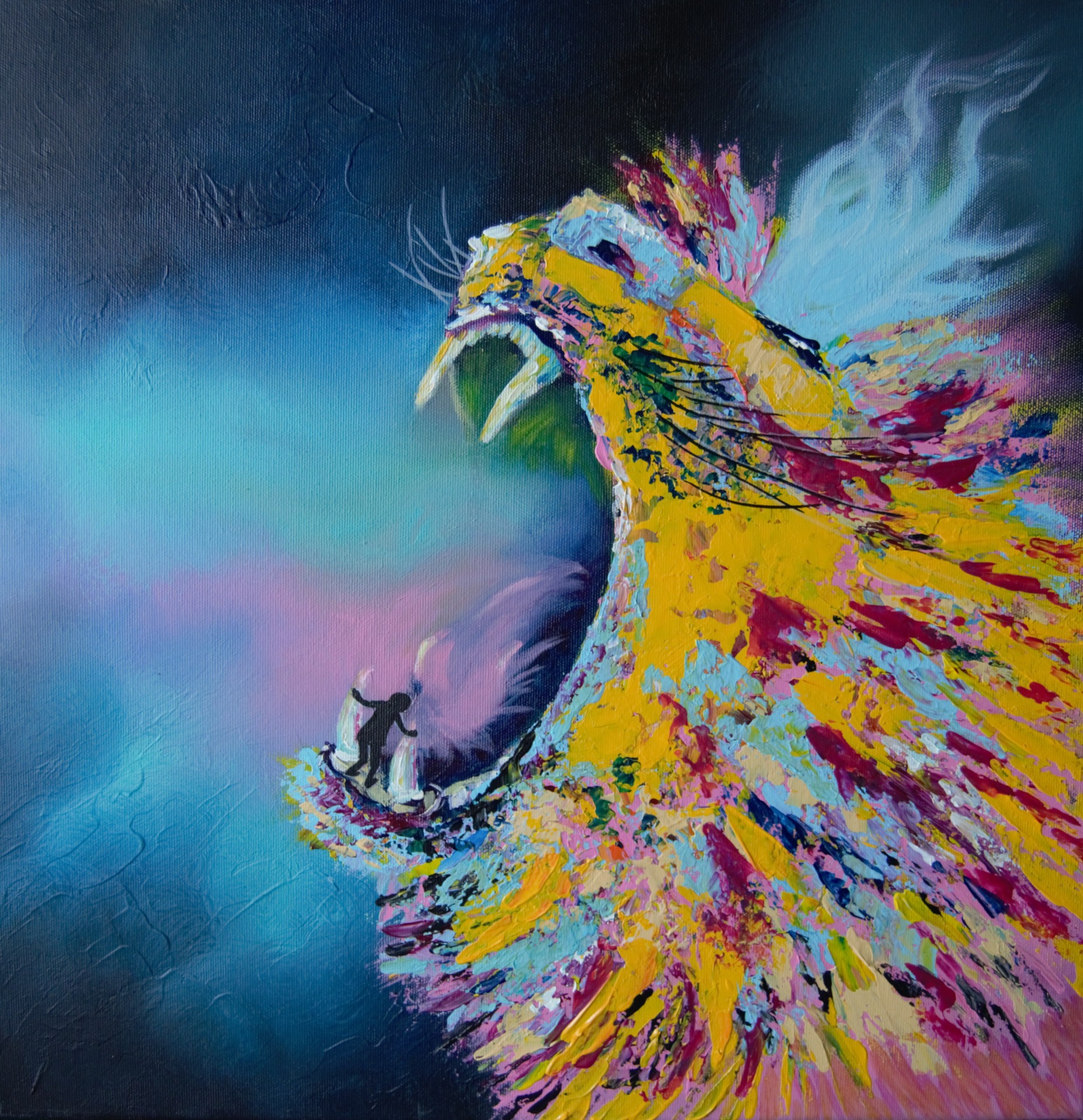 Nezlomná, 50x50cm, akryl